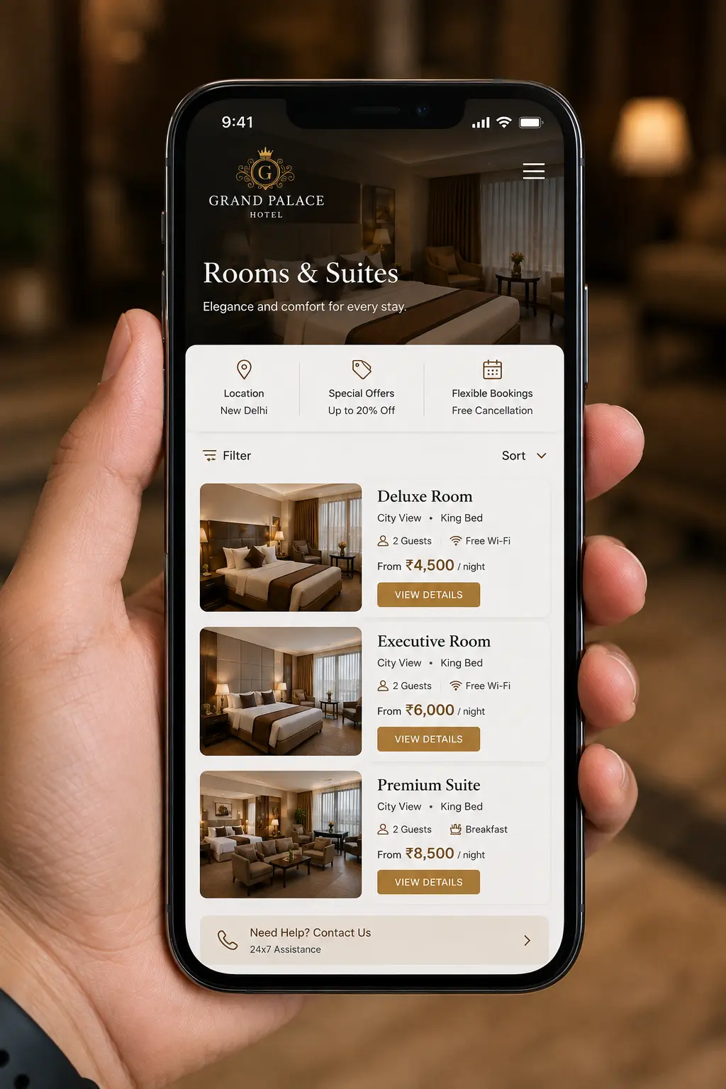 Hotel website rooms and offers — easy to find so guests do not bounce