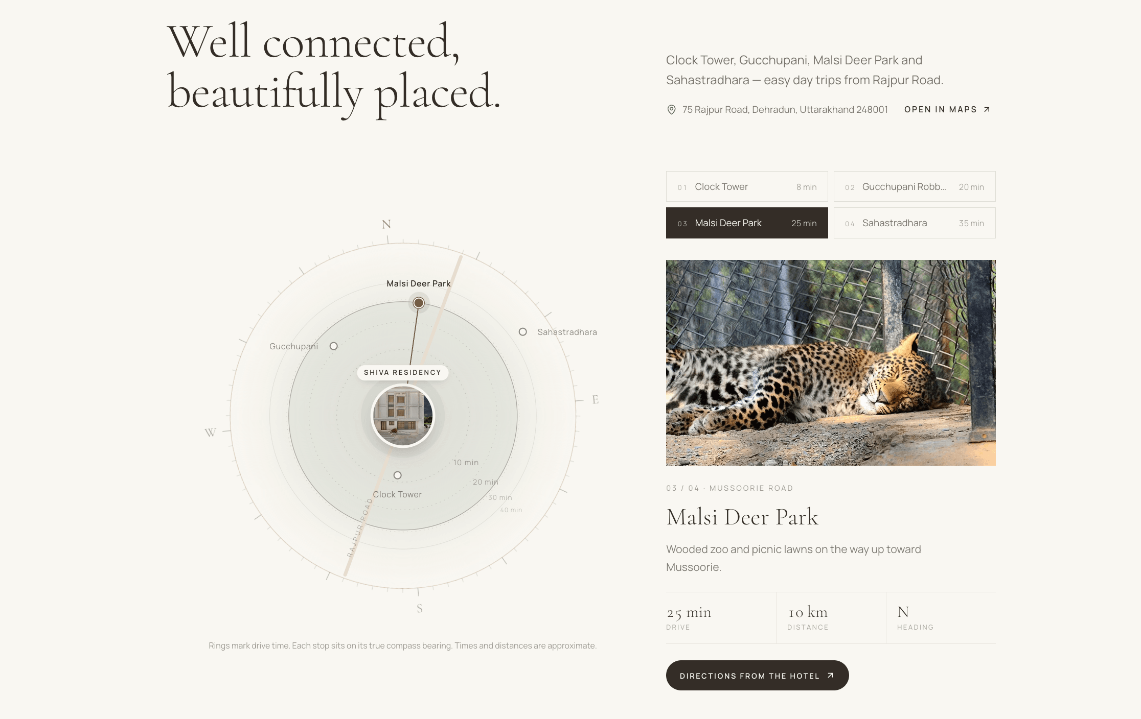 Hotel Shiva Residency well-connected places screenshot