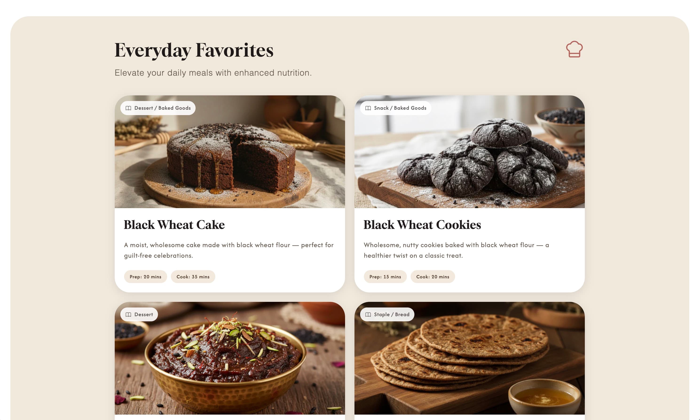 Everyday favorites recipe cards
